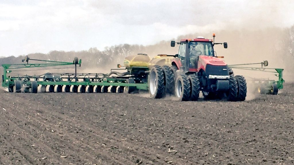 planting corn